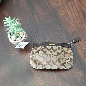 USED small COACH make up bag / wallet